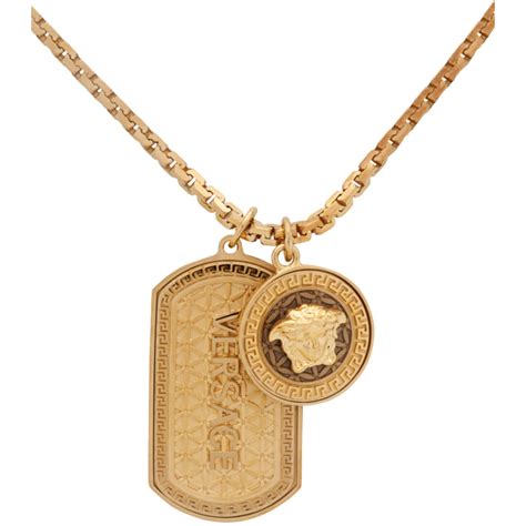 versace dog tag replica|versace dog tag necklace.